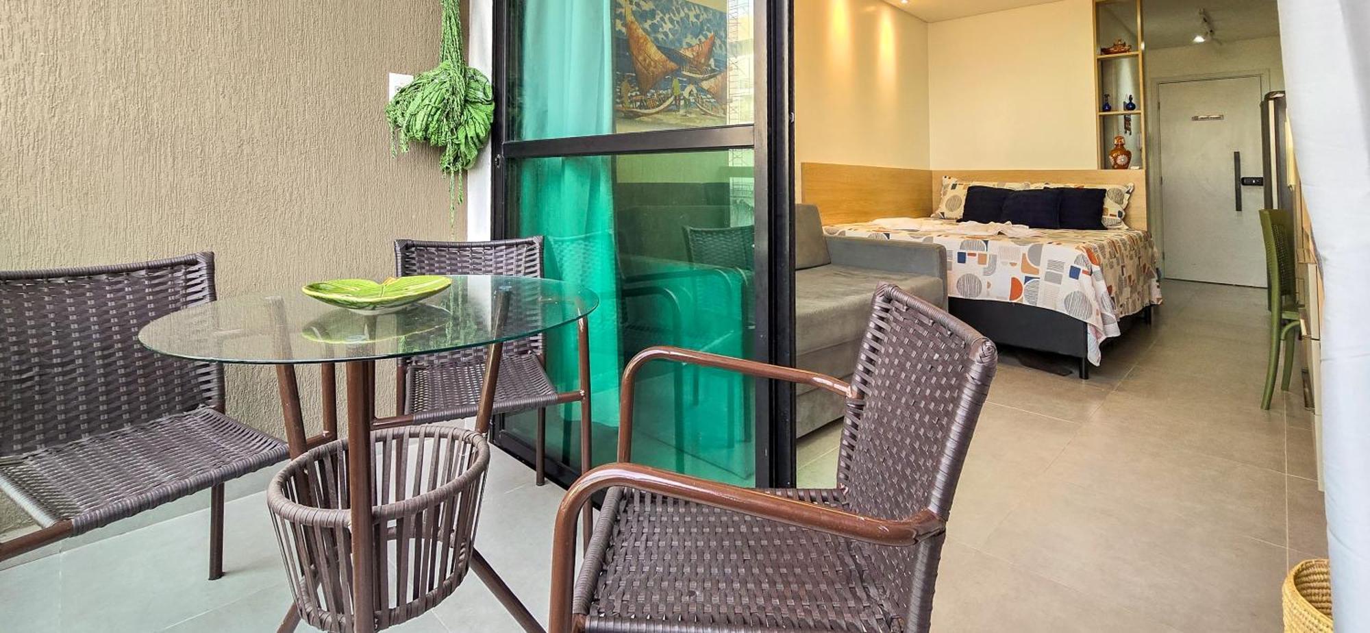 Apartamento Flat 100m Da Praia-piscina E Sauna By Oasis Ferias *