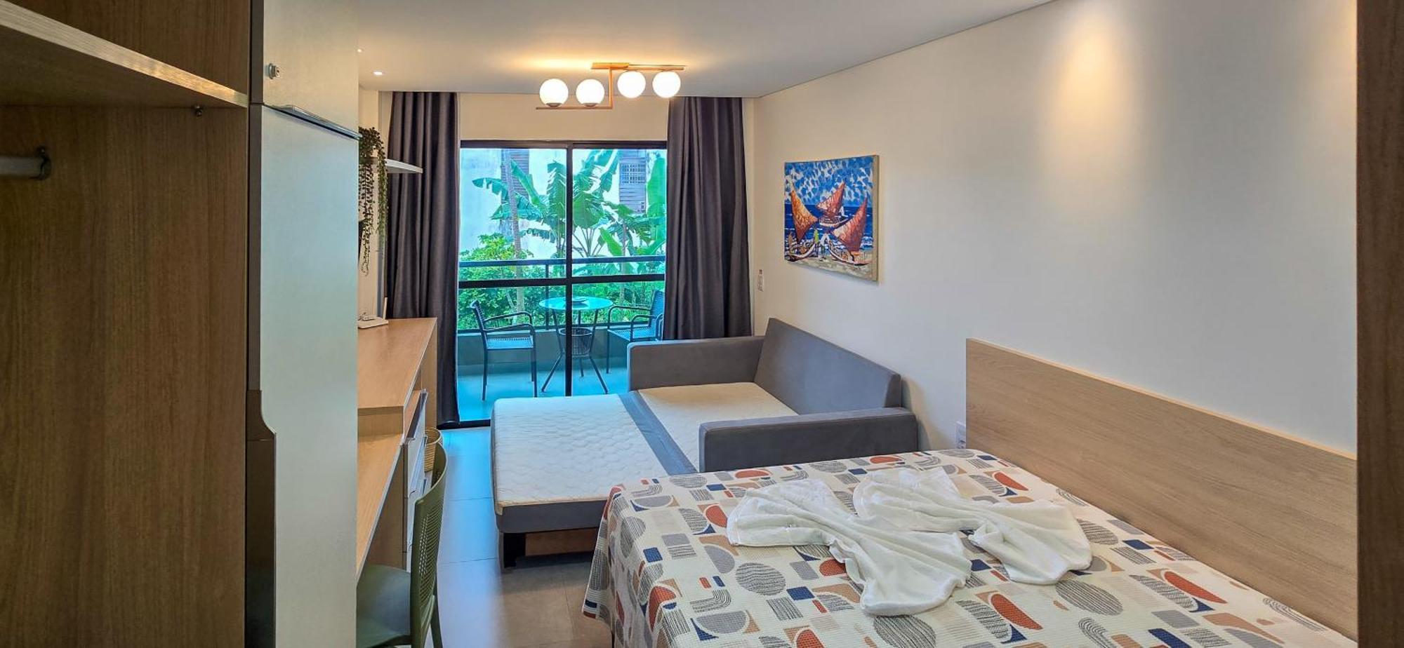 Apartamento Flat 100m Da Praia-piscina E Sauna By Oasis Ferias *